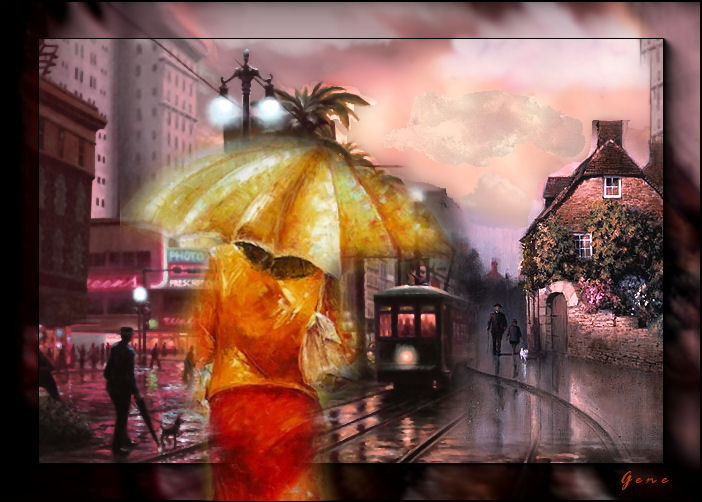 rain in the city